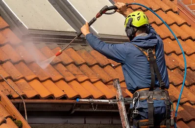 Démoussage et hydrofuge de toiture à Burbure
